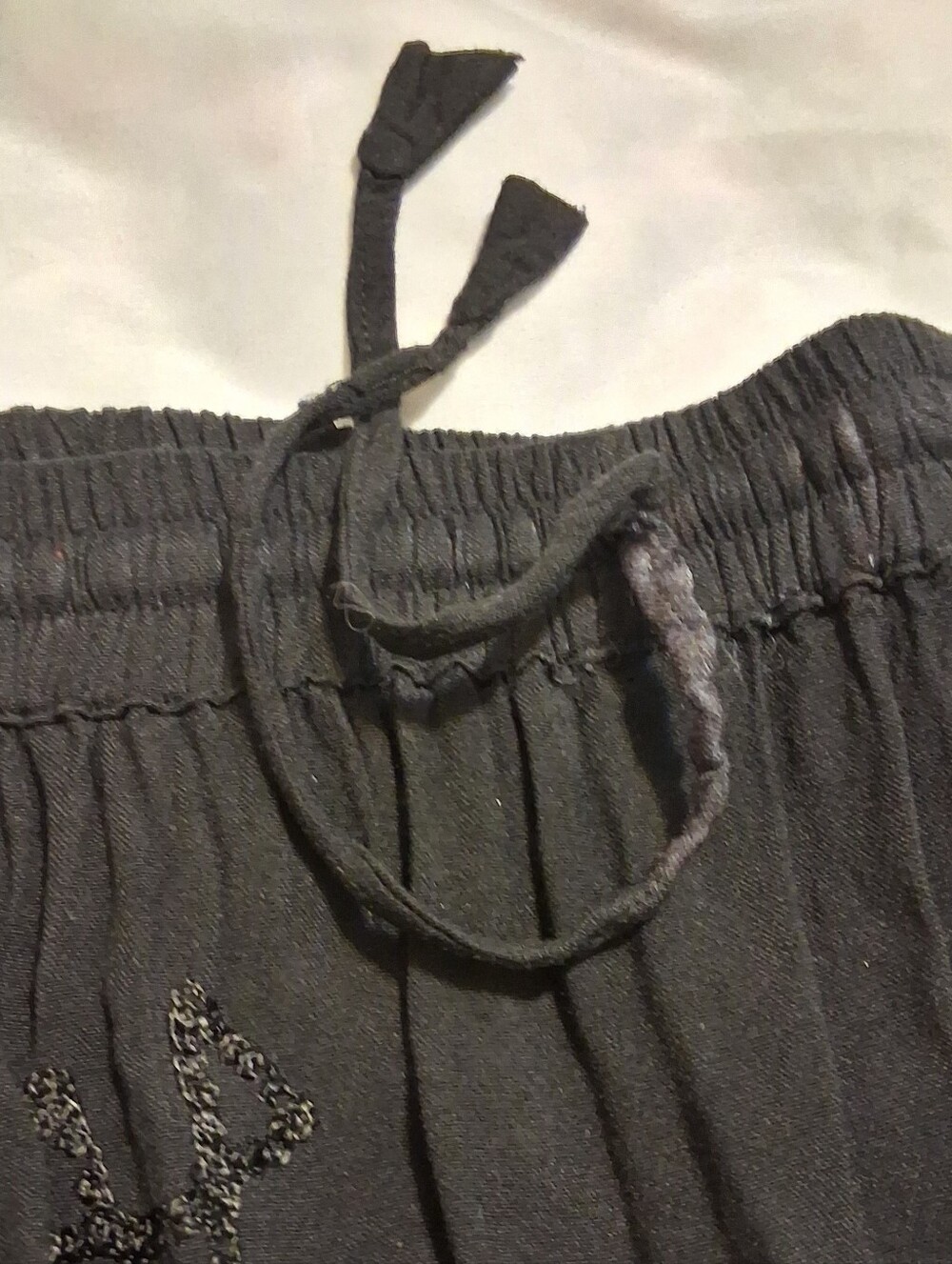 Victorian Style Black Tiered Skirt Embroidered Handkerchief Renaissance - Picture 15 of 16